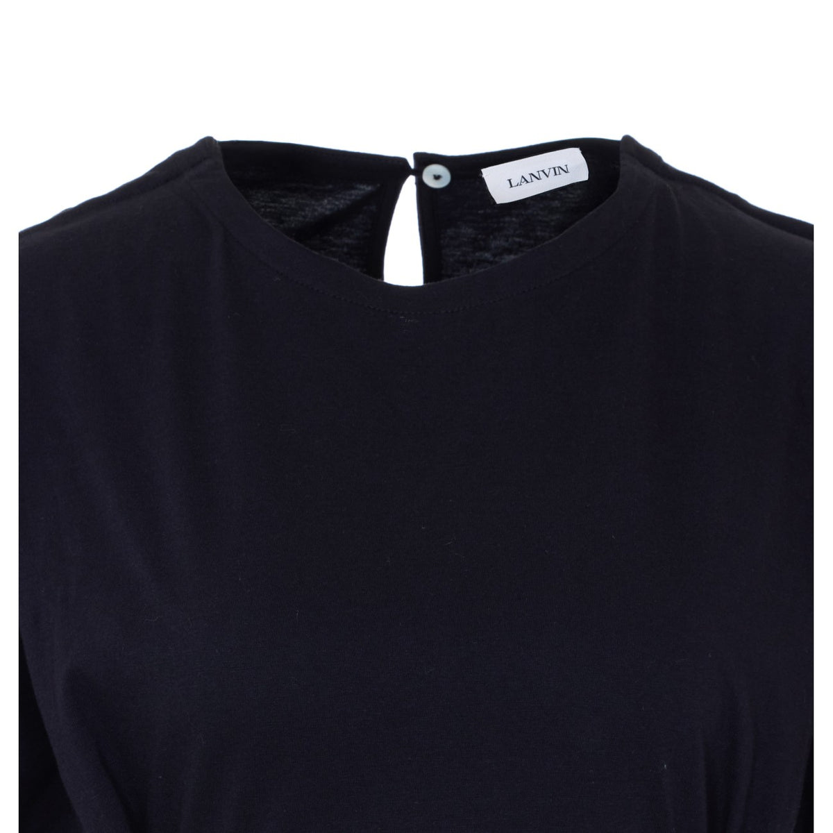 Lanvin Women Belted Tshirt In Cotton And Silk