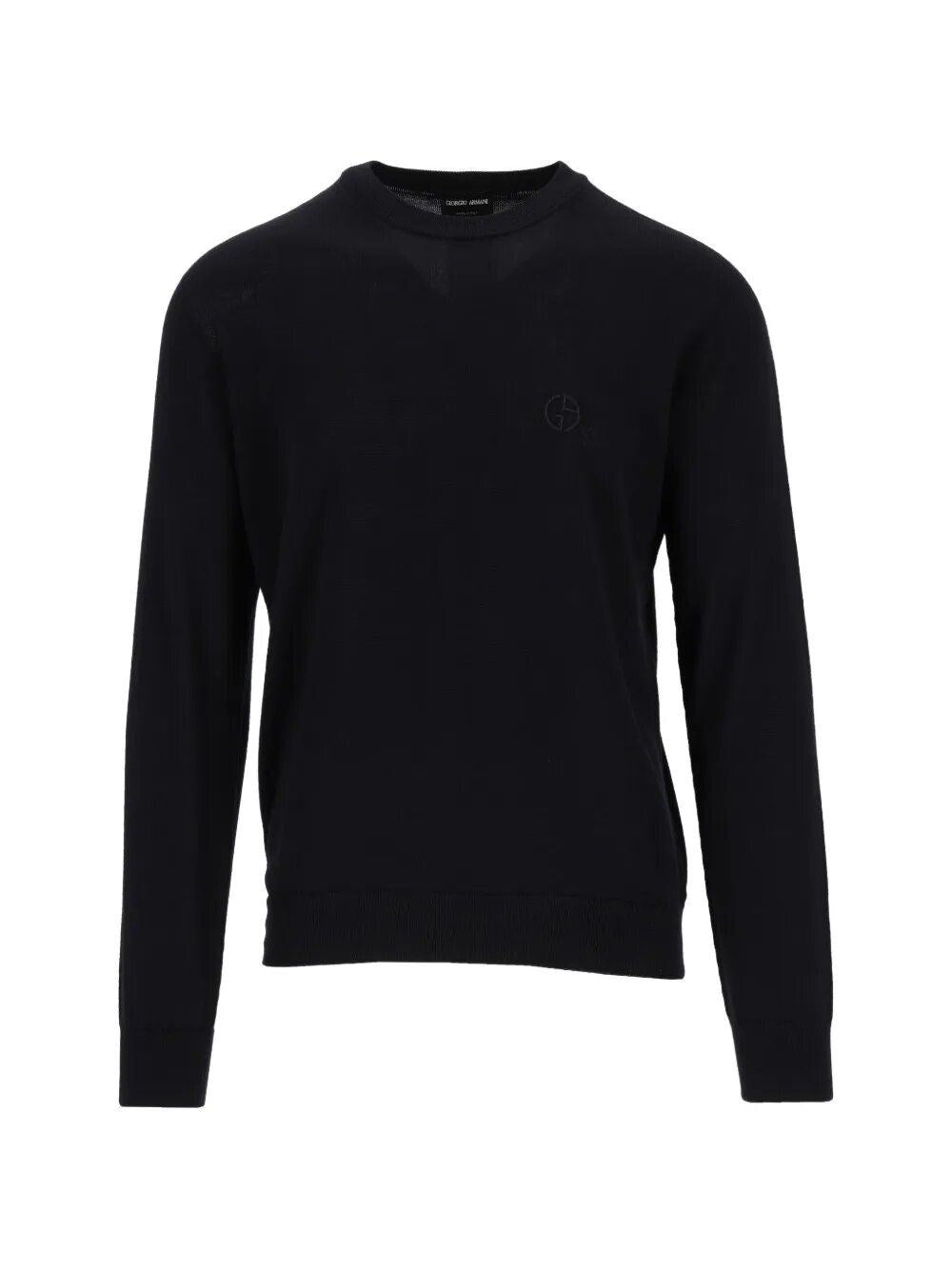 Giorgio Armani Men Crew Neck Wool Sweater