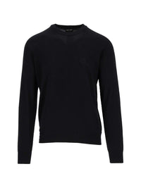 Giorgio Armani Men Crew Neck Wool Sweater