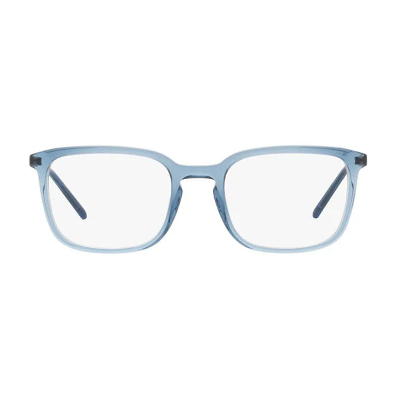 Dolce & Gabbana Eyeglasses Square Full Rim, Transparent Blue Frame and Clear Demo Lens Lens DG3349F3040