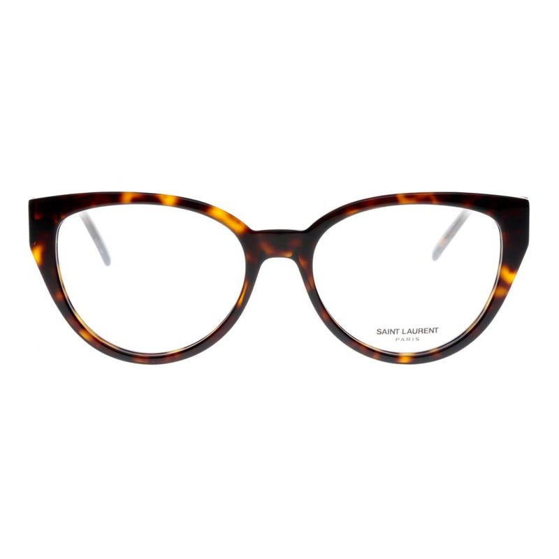 Saint Laurent Saint Laurent Eyeglasses Cat Eye Full Rim, Black Frame and Clear Demo Lenses Lens SLM48_A002