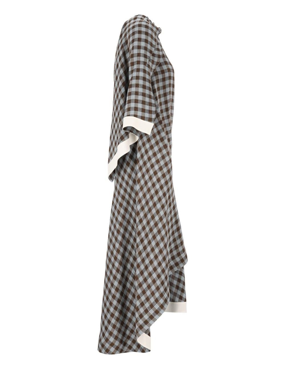Loewe Women Dress In Viscose And Linen Blend