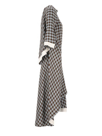 Loewe Women Dress In Viscose And Linen Blend