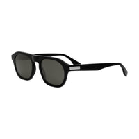 Fendi Fendi Sunglasses Square Full Rim, Shiny Black Frame and Grey Lens FE40143I01A