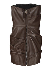 The Attico Women Leather Mini Dress