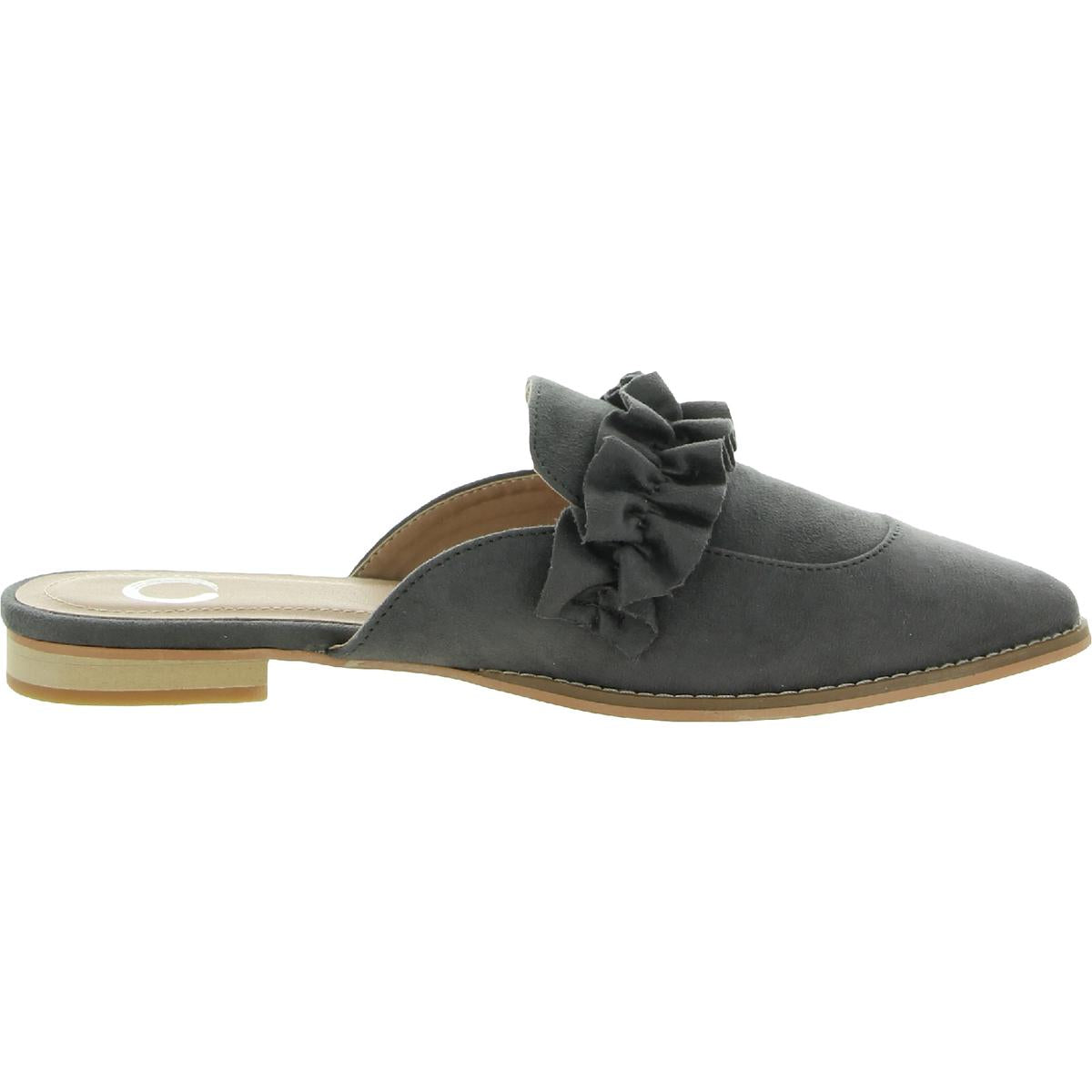 KESSIE Womens Embellished Man Made Loafer Mule