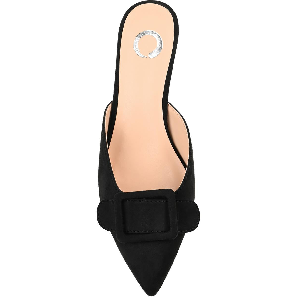 Vianna Womens Faux Suede Kitten Mules