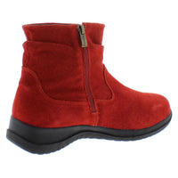 Boston Souch Womens Suede Side Zipper Ankle Boots