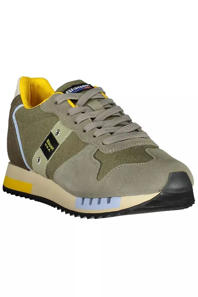 Blauer Green Leather Men Men's Sneaker