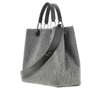 Emporio Armani Women Wool-Blend Medium Shopping Bag