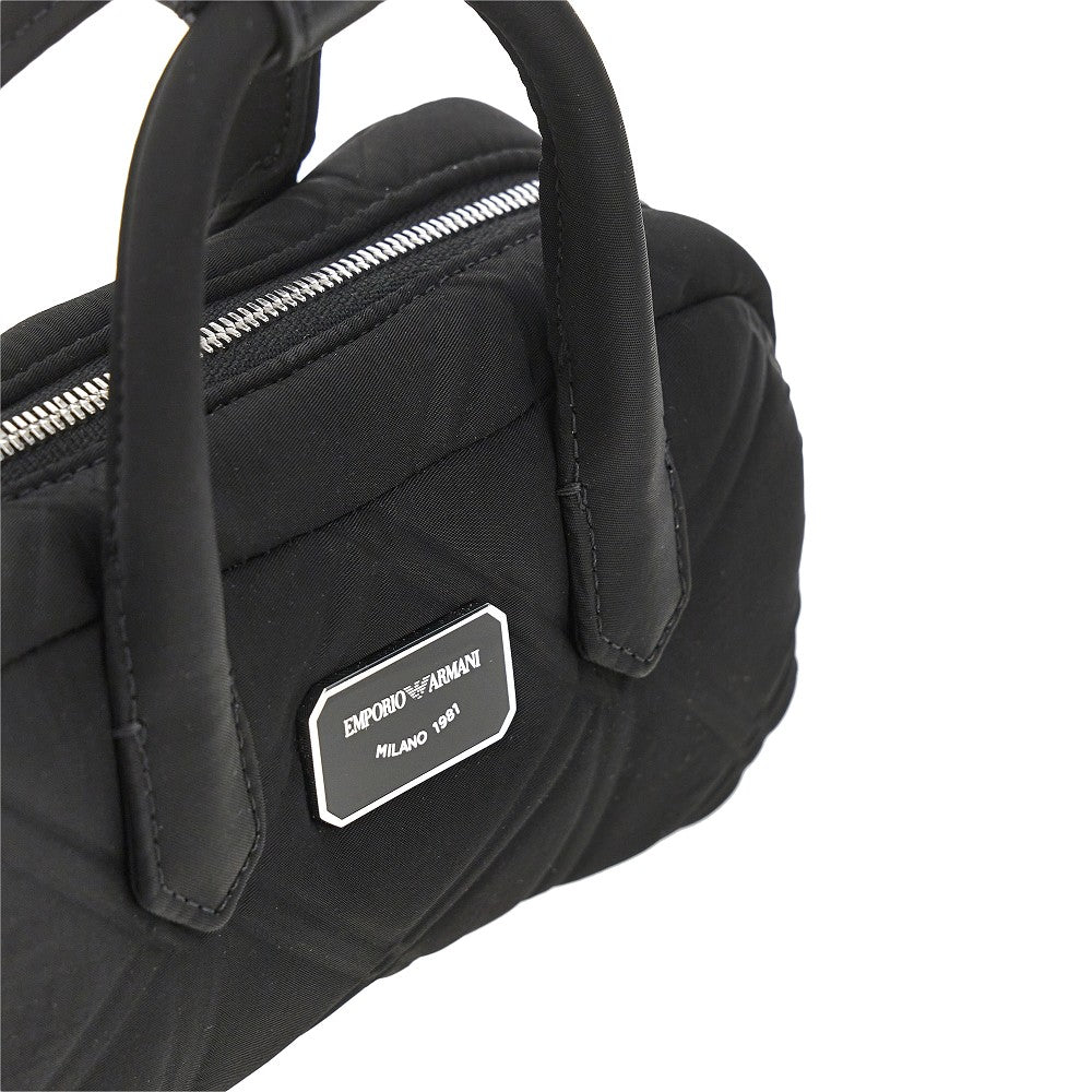 EMPORIO ARMANI Emporio Armani Women Embossed Nylon Mini Bowling Bag