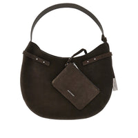 Emporio Armani Women Suede Leather Hobo Bag