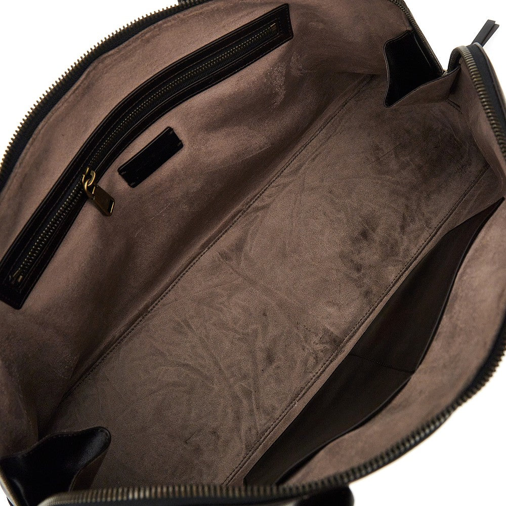 Emporio Armani Women Old Effect Leather Shoulder Bag