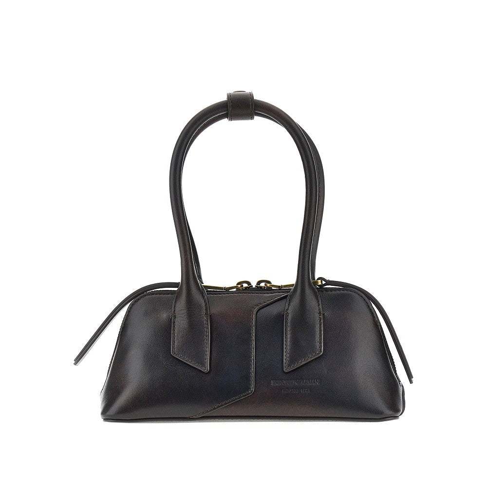 Emporio Armani Women Old Effect Leather Mini Bag