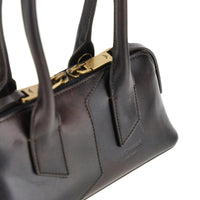 Emporio Armani Women Old Effect Leather Mini Bag