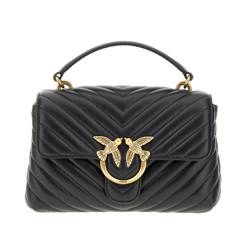 PINKO Pinko Women Chevron Nappa Leather Mini Love Lady Puff Bag