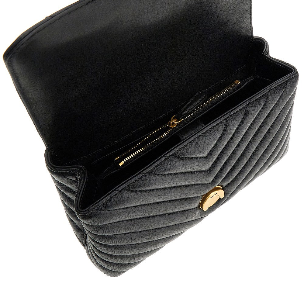 PINKO Pinko Women Chevron Nappa Leather Mini Love Lady Puff Bag