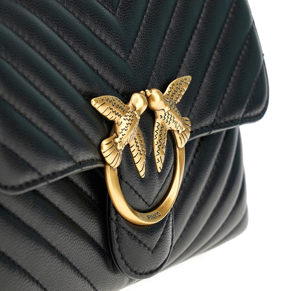 PINKO Pinko Women Chevron Nappa Leather Mini Love Lady Puff Bag