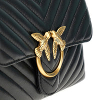 PINKO Pinko Women Chevron Nappa Leather Mini Love Lady Puff Bag