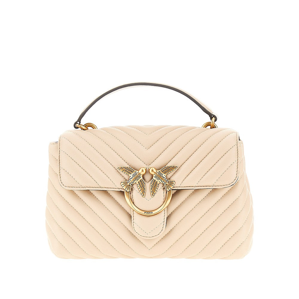 PINKO Pinko Women Chevron Nappa Leather Mini Love Lady Puff Bag