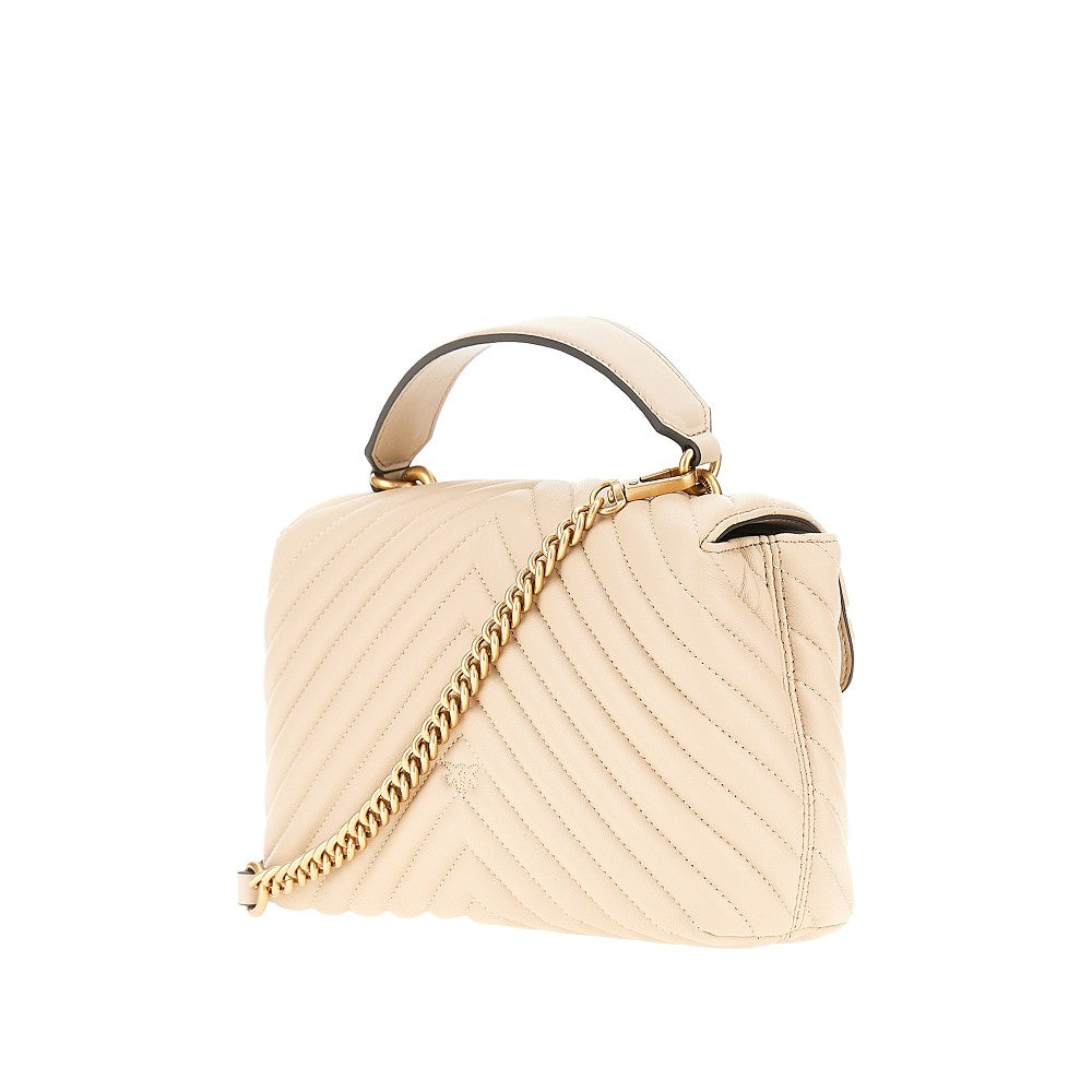 PINKO Pinko Women Chevron Nappa Leather Mini Love Lady Puff Bag