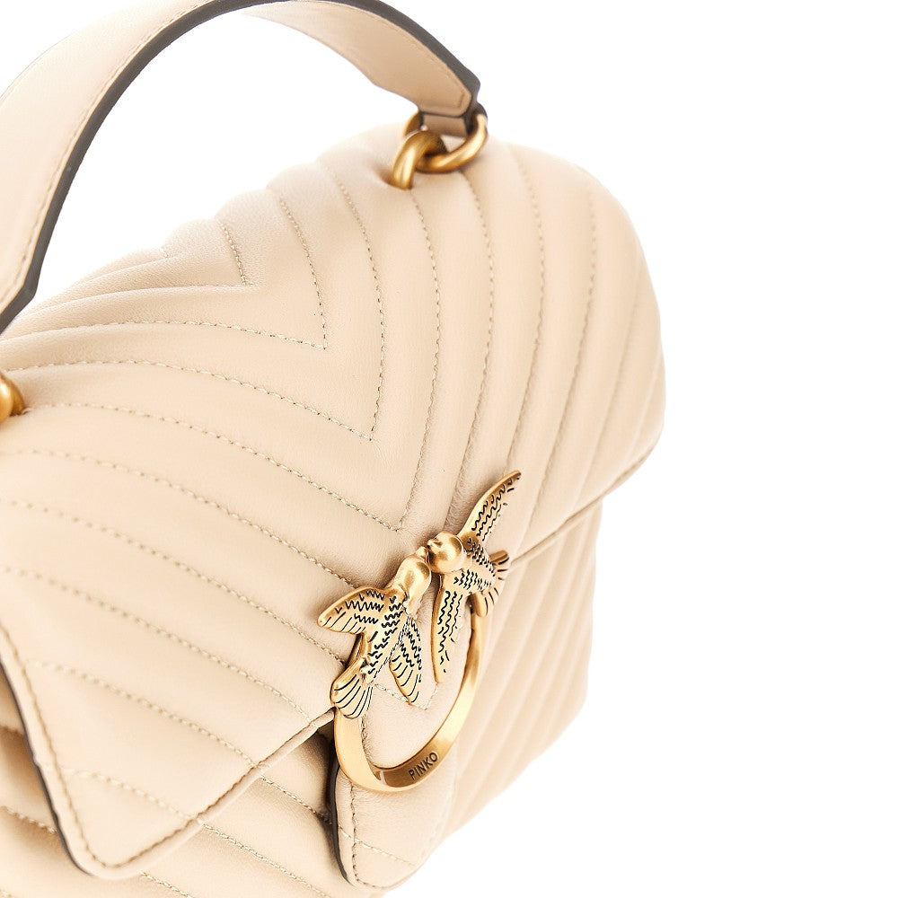 PINKO Pinko Women Chevron Nappa Leather Mini Love Lady Puff Bag