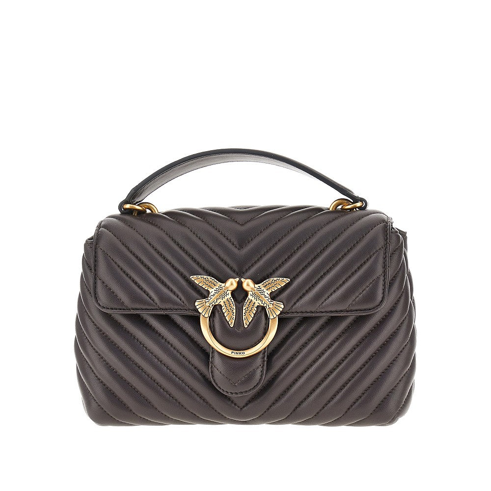 PINKO Pinko Women Chevron Nappa Leather Mini Love Lady Puff Bag
