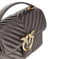 PINKO Pinko Women Chevron Nappa Leather Mini Love Lady Puff Bag