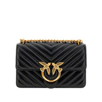 Pinko Women Chevron Leather Mini Love One Bag