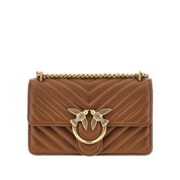 Pinko Women Chevron Leather Mini Love One Bag