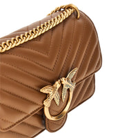 Pinko Women Chevron Leather Mini Love One Bag