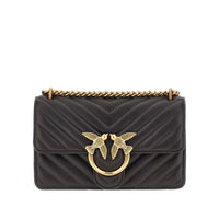 Pinko Women Chevron Leather Mini Love One Bag