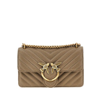 Pinko Women Chevron Leather Mini Love One Bag