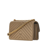 Pinko Women Chevron Leather Mini Love One Bag