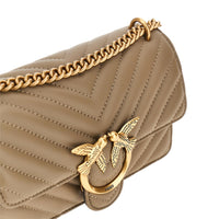 Pinko Women Chevron Leather Mini Love One Bag