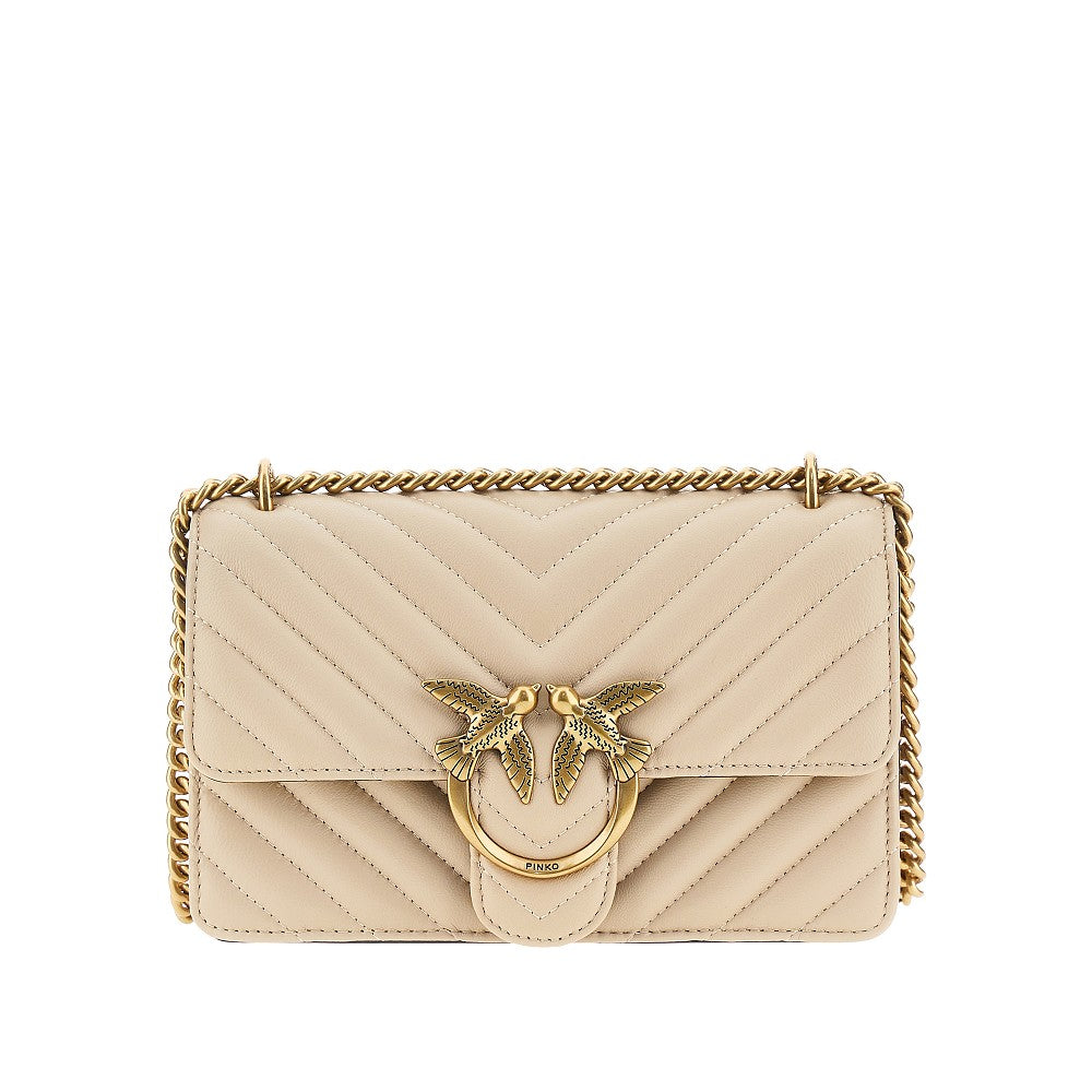 PINKO Pinko Women Chevron Leather Mini Love One Bag