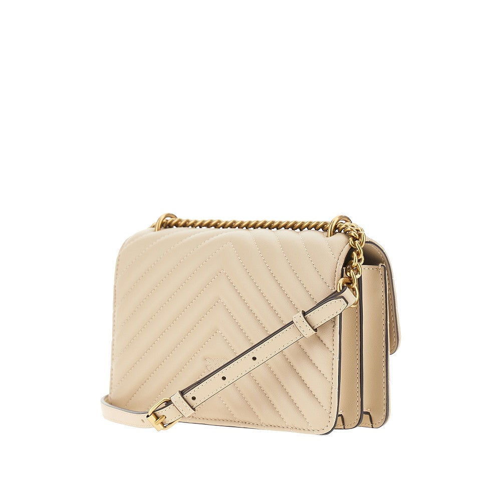 PINKO Pinko Women Chevron Leather Mini Love One Bag