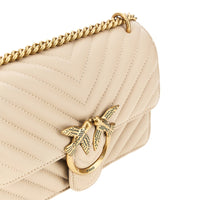 PINKO Pinko Women Chevron Leather Mini Love One Bag