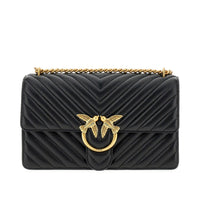 Pinko Women Chevron Leather 'Love One Classic' Bag