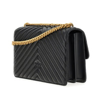 Pinko Women Chevron Leather 'Love One Classic' Bag