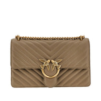 Pinko Women Chevron Leather 'Love One Classic' Bag
