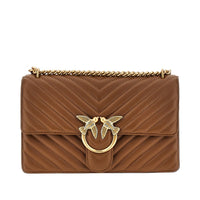 Pinko Women Chevron Leather 'Love One Classic' Bag