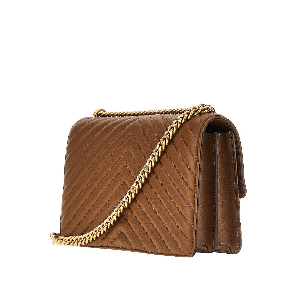 Pinko Women Chevron Leather 'Love One Classic' Bag
