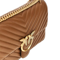 Pinko Women Chevron Leather 'Love One Classic' Bag