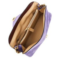 Versace Women Suede Leather 'Vivian' Clutch