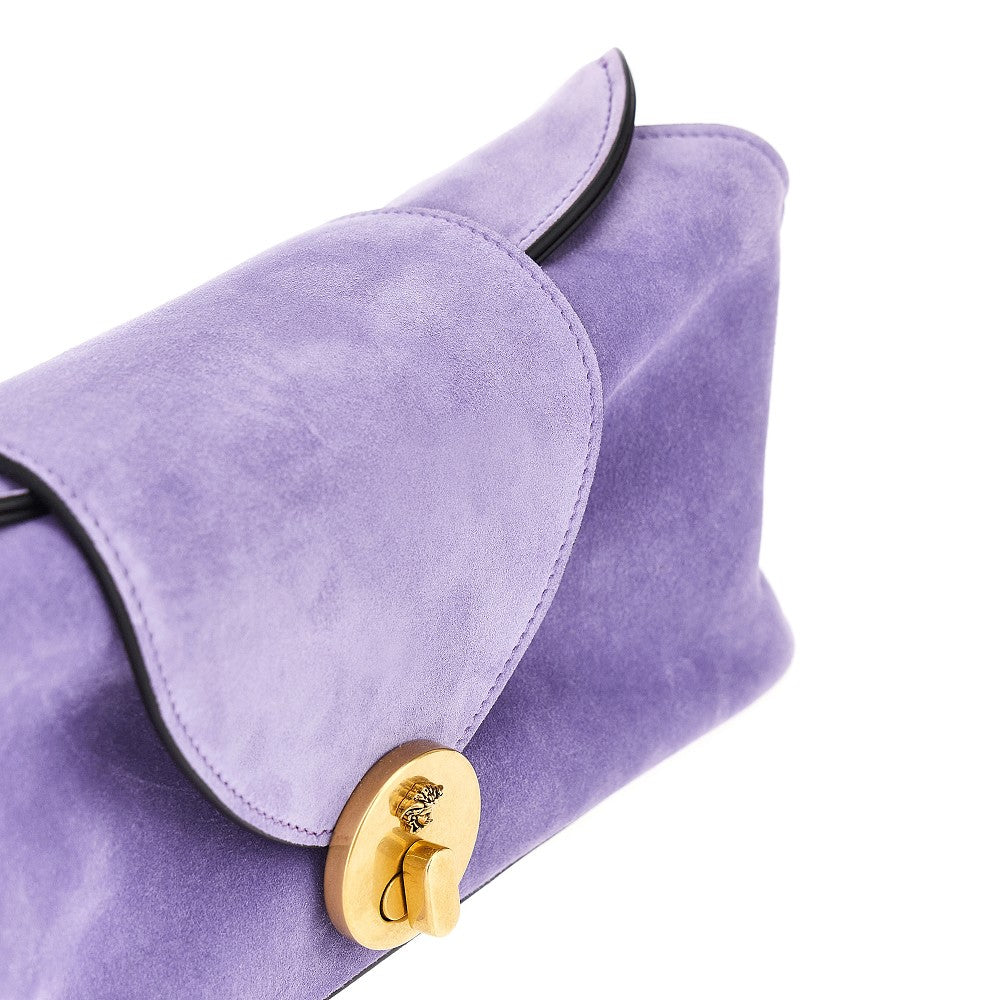 Versace Women Suede Leather 'Vivian' Clutch