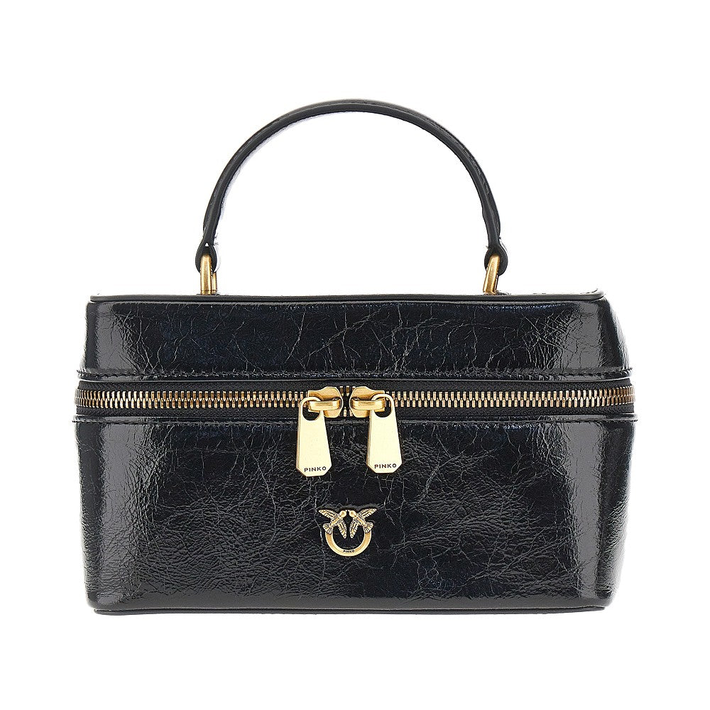 Pinko Women Shiny Leather Mini Vanity Case