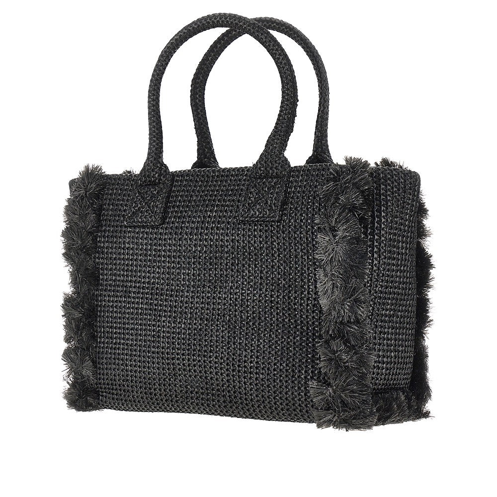 PINKO Pinko Women Faux Raffia Shopping Bag With Logo