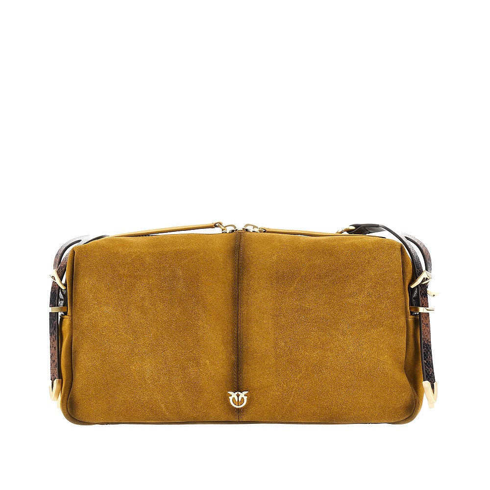 Pinko Women Suede Leather Medium 'Keeper' Shoulder Bag