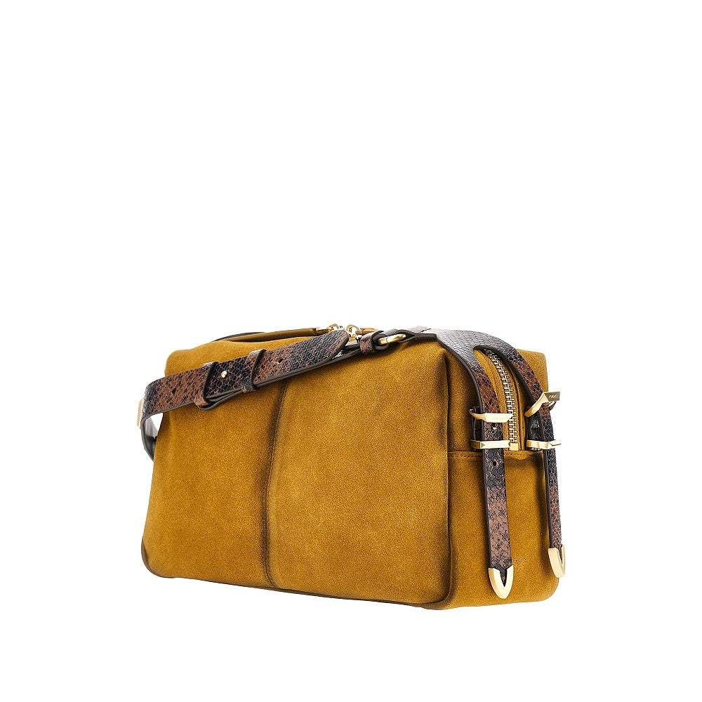 Pinko Women Suede Leather Medium 'Keeper' Shoulder Bag